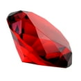 thumbnail image 3 of Big 100mm Ruby Red Glass Crystal Giant Diamond Jewel Paperweight, 3 of 4