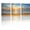 Gold sunset, variant on Sunrise on the Sea Canvas Wall Art - Clear Sky White Cloud and Beach Picture Prints - Seagull Seascape Wall Poster for Living Room,Bedroom,Office,12x16inch,3 Panels