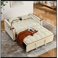 thumbnail image 3 of 55.51" versatile foldable sofa bed in 3 lengths with adjustable back and USB port, 3 of 5