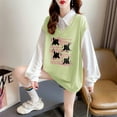 thumbnail image 2 of Polo Neck Sweatshirt - Cartoon Long Sleeve Top, 2 of 10