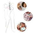 thumbnail image 3 of Unique Bargains 1 Pc Handbag Charms Keychains Beads Ribbon Bow Bag Accessories Pink, 3 of 5