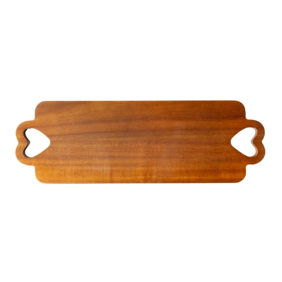 Way To Celebrate Rectangle Charcuterie Board with Hearts, Valentine's Day, 17.71 x 5.9 x 0.59 IN
