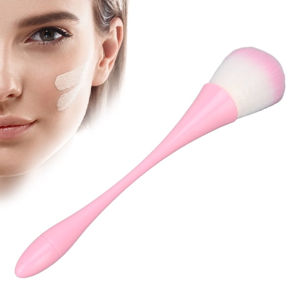 Brochas Para Base, Brocha De Maquillaje Para Cabello Esponjoso, Brochas De Maquillaje Portátiles Suaves, Limpiador De Brochas De Maquillaje Duradero Para Base, Polvo Facial,