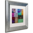 thumbnail image 2 of Trademark Fine Art "Afrikan Batik I" Canvas Art by Color Bakery White Matte, Silver Frame, 2 of 4