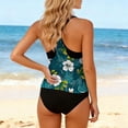 thumbnail image 5 of Tummy Control Tankini Swimsuit for Women Ruched Two Piece Bathing Suit Drawstring Swimwear with Bottom 2026 Trendy, 5 of 5