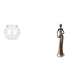 thumbnail image 1 of Elegante Jarrón Transparente Con Pecera Y Escultura De Mujer Tribal Africana Para Mesa De Oficina Y Decoración Del Hogar., 1 of 8
