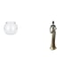 thumbnail image 1 of Elegante Jarrón Transparente Con Pecera Y Escultura De Mujer Tribal Africana Para Mesa De Oficina Y Decoración Del Hogar., 1 of 8