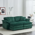 thumbnail image 1 of Noble House Canapé Modulaire Moderne Grand 2 Places, Canapé Combiné Style Nuage Confortable pour Salon, Vert, 1 of 8