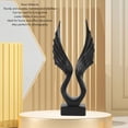 thumbnail image 6 of NFTIGB Abstract Wing Sculpture Artistic Decorative Resin Wing Statue Ornament for Living Room Office Black (18.1 inches / 46 cm), 6 of 9