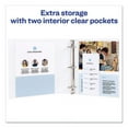 thumbnail image 5 of Mini Size Durable View Binder With Round Rings, 3 Rings, 0.5" Capacity, 8.5 X 5.5, White | Bundle of 5 Each, 5 of 6