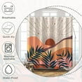 thumbnail image 5 of Boho Abstract Sun Shower Curtain Mid Century Sunrise Mountain Shower Curtain for Bathroom Minimalist Aesthetic Bathroom Decorations Waterproof Curtain for Bathroom with Hooks 72x72 Inches, 5 of 6
