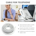 thumbnail image 6 of LEORX 1Set Telephone Cables Copper PVC 11.5X11.5X3.8In for Landline Phones with RJ11 Connectors, 6 of 8