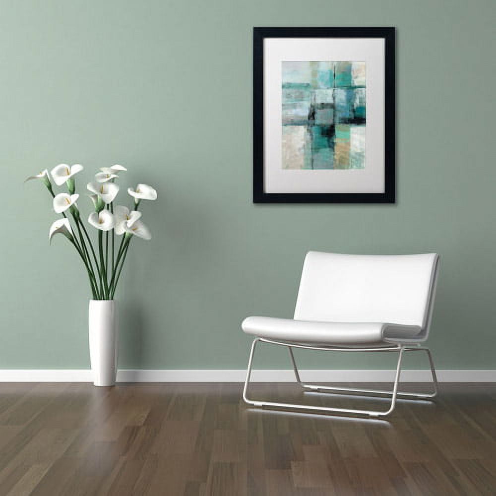 Trademark Fine Art "Island Hues Crop I" Canvas Art by Silvia Vassileva, White Matte, Black Frame