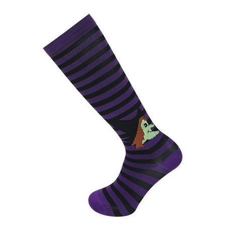 

Loalirando Unisex Halloween Sports Socks Cartoon Funny Pumpkin Skull Printed Breathable Socks