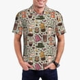 thumbnail image 1 of Balery Coffee pots cup Camisa Polo de Hombre con Estampado, de Manga Corta y Tejido Medio, Camisa Tipo Golf Polo-4X-Large, 1 of 6