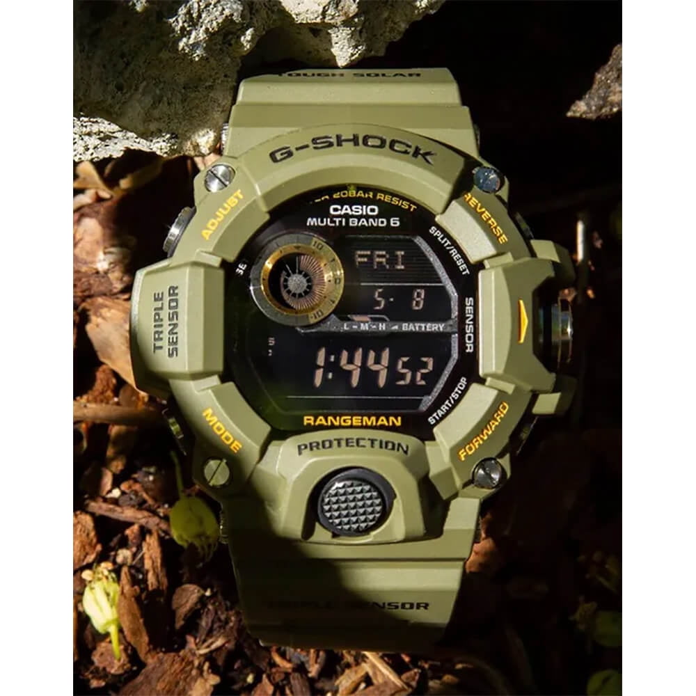 Casio G-Shock Rangeman Men's Outdoor Sports Watch (Green) - Tough