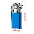 thumbnail image 3 of LACKUST Double Fire Inflatable Lighters,Torch Butane Lighters - Electroplated Metal Windproof Lighter Blue Flame for Candle Kitchen Barbecue Men's Camping Gifts,Blue, 3 of 3
