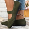 thumbnail image 6 of Women's Breathable Knit Flats, Soft Mary Jane Mesh Ballet Flat Shoes Comfortable Ballerina Flats Dressy Washable Summer Shoe Slip on Casual 38, 6 of 9