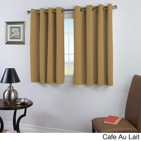 Curtains 45 Length Ricardo Elegance 45 inch Length Grommet Insulated Panel with Attachable Wand - 54