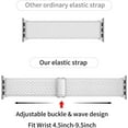 thumbnail image 4 of ALMNVO Braided Solo Loop Watch Straps Compatible with Apple Watch Bands 40mm 44mm 38mm 42mm 41mm 45mm,Elastic Stretchy Nylon Sports Strap with Adjustable Buckle for IWatch Series 5/6/4/3/2/1/7/8 SE, 4 of 8