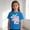 Blue, variant on Girls Cartoon Graphic Shirt Cute Character Print Summer Tee Crewneck Short Sleeve Casual Fashion T-Shirt Everyday Wear Playwear Tops