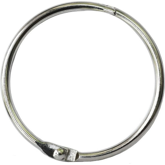 Book Binder Rings 2" Office Binder Rings (Pack of 20) Nickel Plated Silver