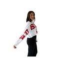 thumbnail image 2 of Women's Gameday Social White Nebraska Huskers Phipps Cropped Sweatshirt, 2 of 3