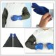 thumbnail image 2 of Heavy Duty Rubber Gloves for Protection Use 1Pair Waterproof PVC Reusable Gloves, 2 of 3