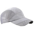 thumbnail image 1 of Summer Men Hat Clothing Accessory Sunshade Adjustable Sport Headgear Outdoor Summer Breathable Quick Drying Mesh Baseball Caps Light grey, 1 of 8