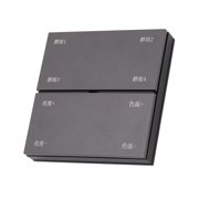 TUYA App Control, Color & Brightness Adjustment, Wireless Switch 8-Gang Smart Light Dimmer