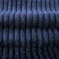 thumbnail image 5 of Fluffy Corduroy Velvet Solid Color Suqare Cusion Accent Decorative Throw Pillow for Couch, 20" x 20", Navy Blue, 2 Pack, 5 of 6