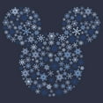 thumbnail image 2 of Junior's Mickey & Friends Snowflake Silhouette Cowl Neck Sweatshirt, 2 of 4