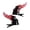 Red, variant on Set of 2pcs Lightweight Resin Devil Hair Clip Easy To Clean Firm Hold Hairpin For Themed Parties Cosplay