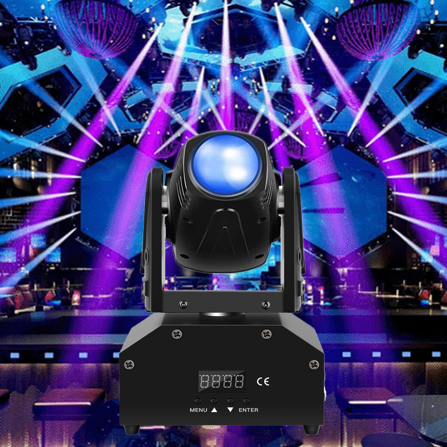 8X 240W Moving Head Light 5R RGBW LED Beam Spot DJ Disco Party Zoom Stage  Light