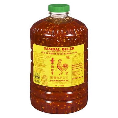 HUY FONG Sambal Oelek Chili Paste 3.5L/8.5Lbs (BROKEN SEAL)