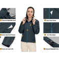 thumbnail image 7 of Little Donkey Andy Women's High-performance Waterproof Rain Jacket Ultra Lightweight Outdoor Rain Coat Shell Black Blue XS, 7 of 7