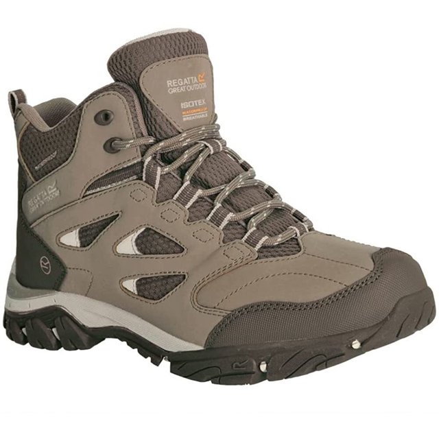 Regatta - Botas de Senderismo Holcombe IEP para Mujer (Marrón Barro, Natural) Regatta UTRG3705_claybrownnatural