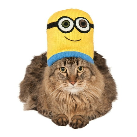 Despicable Me Minions Bob Knit Hat For Pet Cat Costume