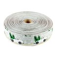 thumbnail image 2 of OUSITAID 1 Roll Christmas Ribbon Festive Multi-purpose Ornamental Lightweight Glittery Printed Gift Packing Decoration Ribbon for Party, 2 of 8