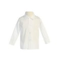 thumbnail image 3 of Avery Hill Boys Long Sleeved Simple Dress Shirt in Ivory or White (Baby, Toddler & Little Boys), 3 of 3