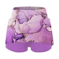thumbnail image 5 of 2 In 1 Skorts Skirts for Women 2 In 1 High Waisted Tennis Skirt with Built-In Shorts Quick Dry for Athletic Gym Running Shorts with Liner Pockets,Purple,S, 5 of 6
