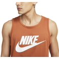 thumbnail image 3 of Nike Men's Sportswear Americana Statement Tank Top (as1, Alpha, s, Regular, Regular, Dark Russet/White), 3 of 3