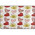 thumbnail image 4 of Dreamtimes Colorful Watercolor Valentine Non-Slip Area Rug 72"x48", Leopard Heart Soft Non Slip Washable Floor Mats for Indoor Front Porch,Living Room, Bedroom,Kitchen, 4 of 5