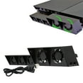 thumbnail image 3 of Cooling Fan Console Temperature Control Cooler for PlayStation 4 (Black), 3 of 8