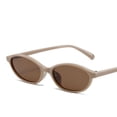 thumbnail image 6 of Trendy Black Oval Sunglasses with Gradient Brown Lens - Suitable for Women and Men, 6 of 6