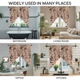 thumbnail image 3 of Sweet Home Swag Valances for Windows, Kitchen Curtains 36 Inch Length 2 Panels Set, Western Stars Bird Houses Brown Wooden Grain Short Curtains for Small Windows Rod Pocket Cafe Curtains 28"x36", 3 of 8