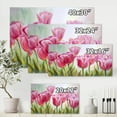 thumbnail image 4 of Designart ' Blossoming Red and Pink Tulips Flowers ' Traditional Canvas Wall Art Print, 4 of 4