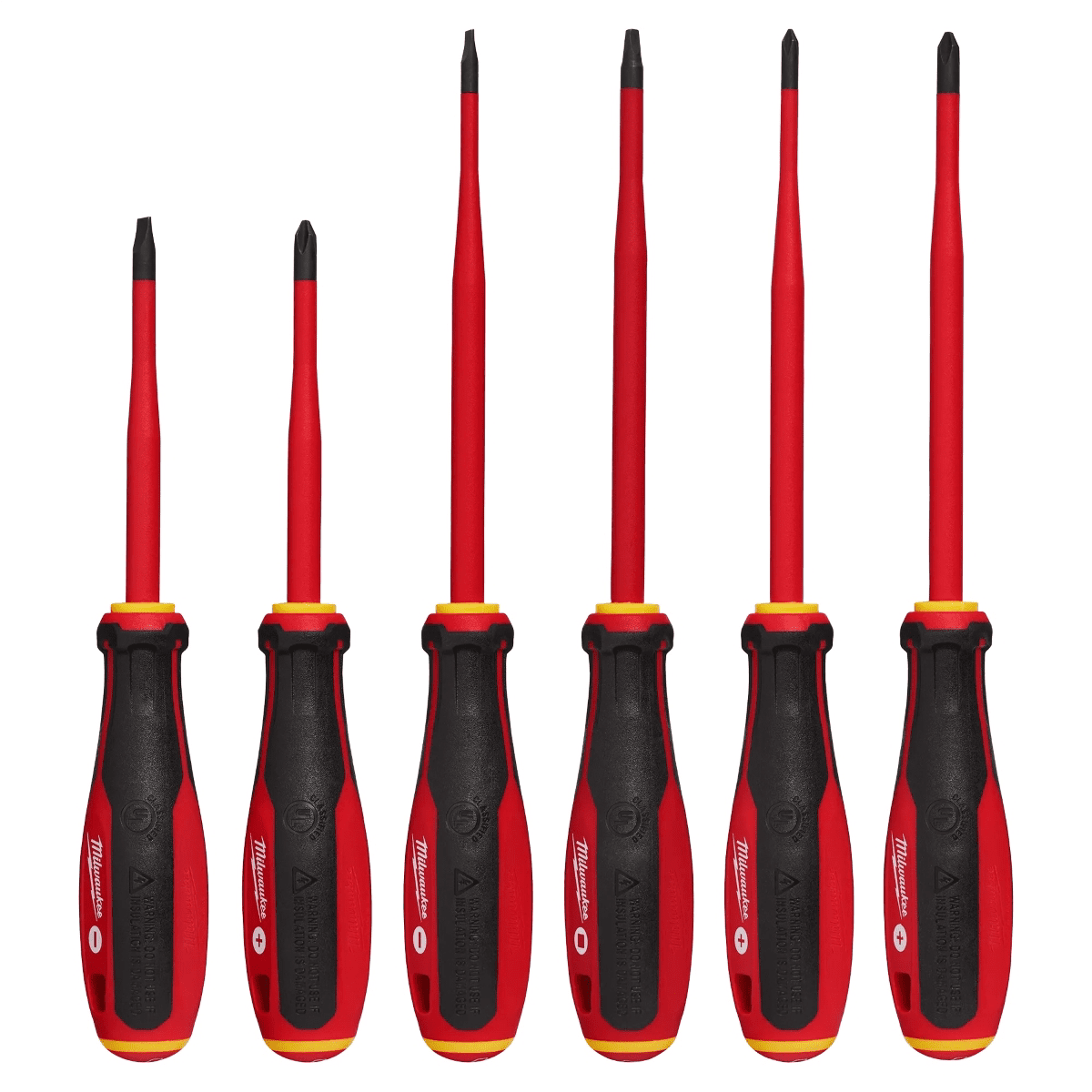 Milwaukee Tool 6pc 1000V Insulated Slim Tip Screwdriver Set