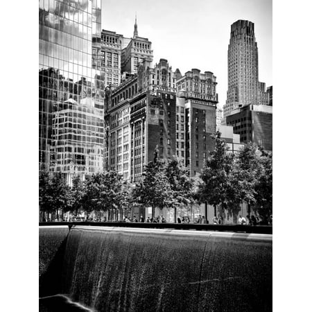 Architecture and Buildings, 9/11 Memorial, 1Wtc, Manhattan, NYC, USA, Black and White Photography Print Wall Art By Philippe