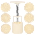 thumbnail image 1 of Miangastore 1 Set Moon Cake Mold Mid-Autumn Festival Hand-Pressure Reusable Moon Cake Maker Tool, 1 of 8